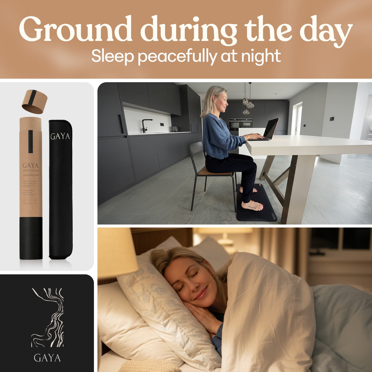Groundiva™ Grounding Mat | Earthing Mat for Better Sleep