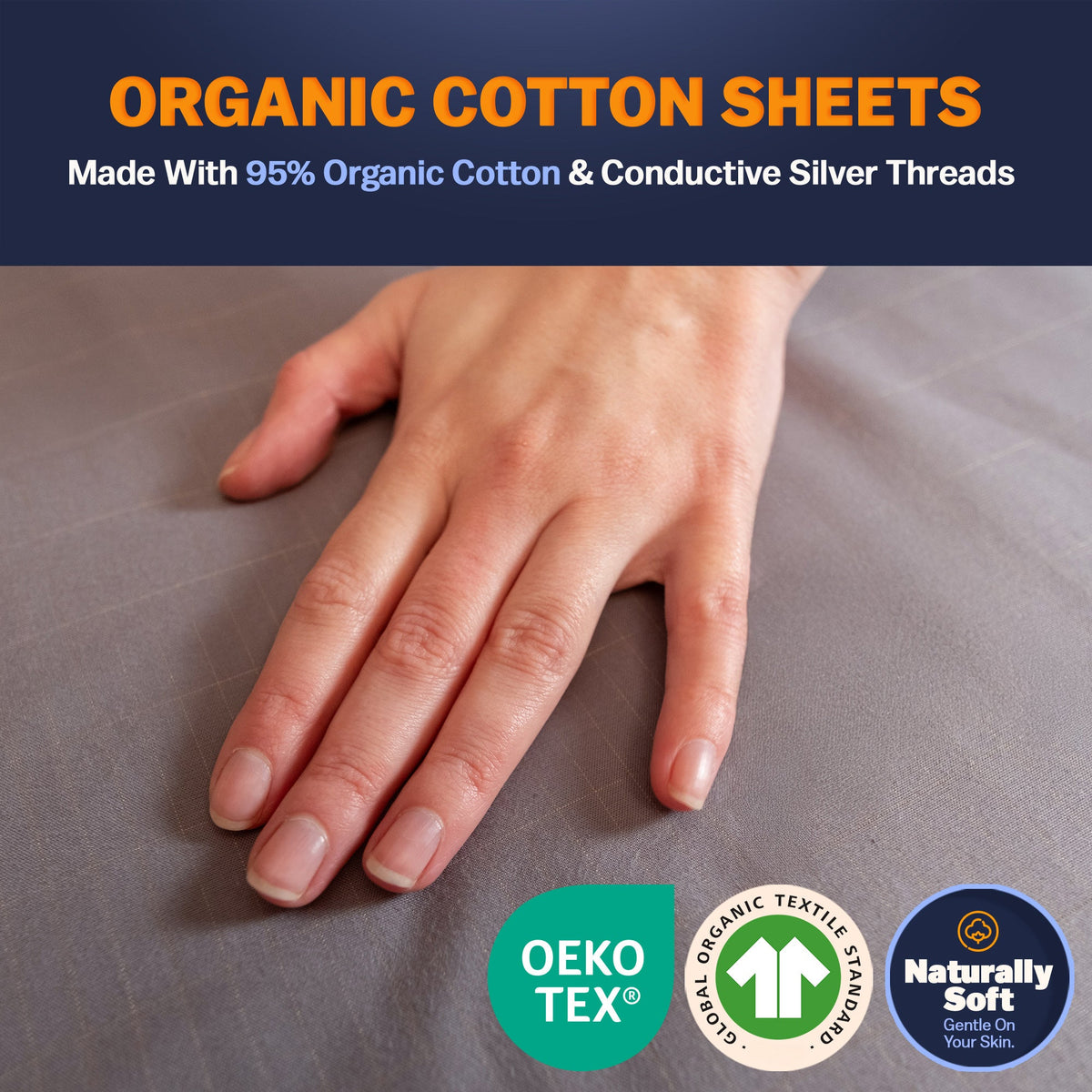 GAYA™ Bed Sheet, Gray or Off White