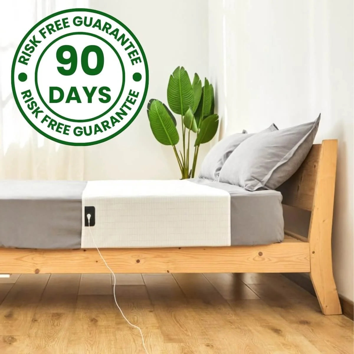 GroundingWell™ | Organic Cotton Grounding Bedsheet with Silver Fiber
