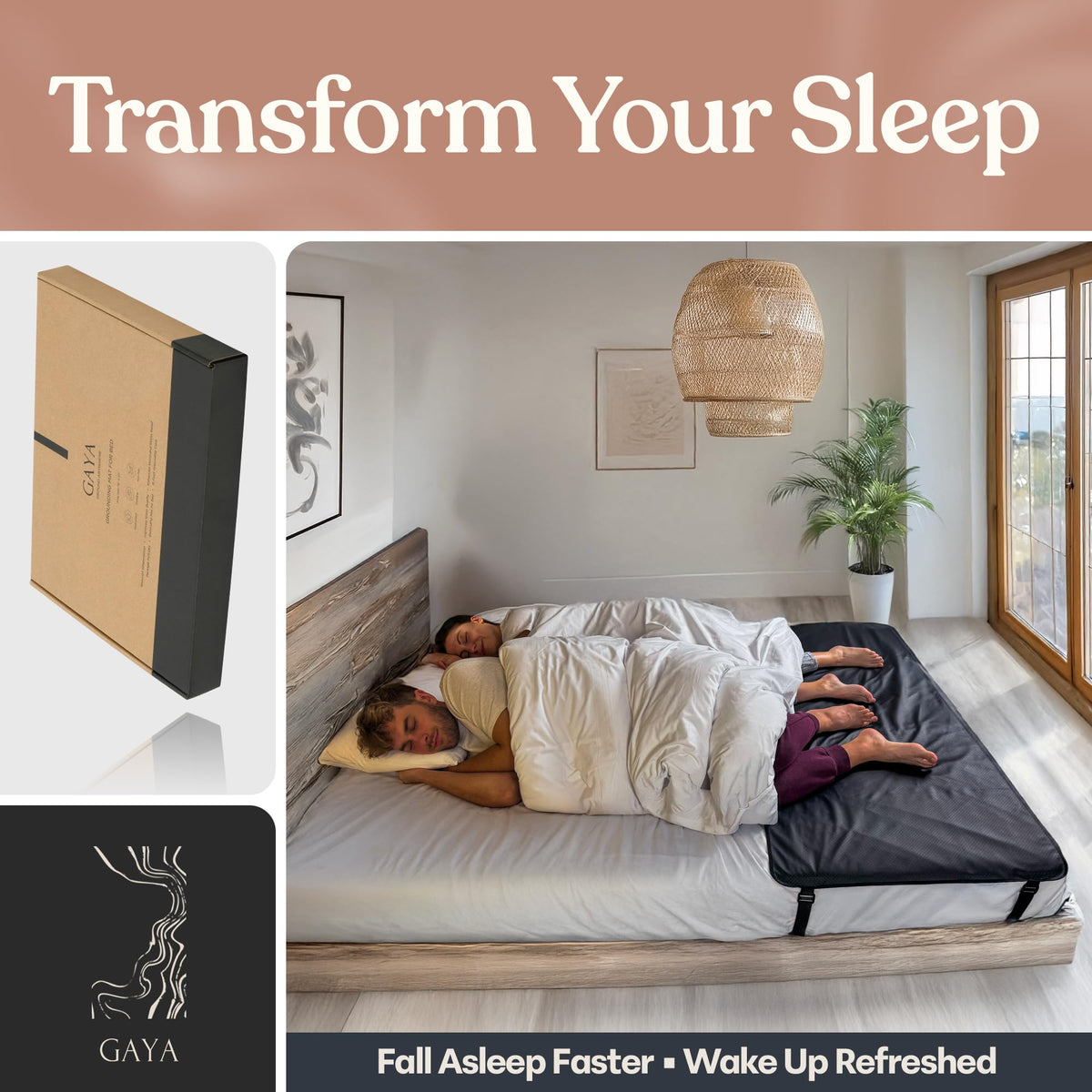Groundiva™ Grounding Mat for Bed | Earthing Mat, Twin to King