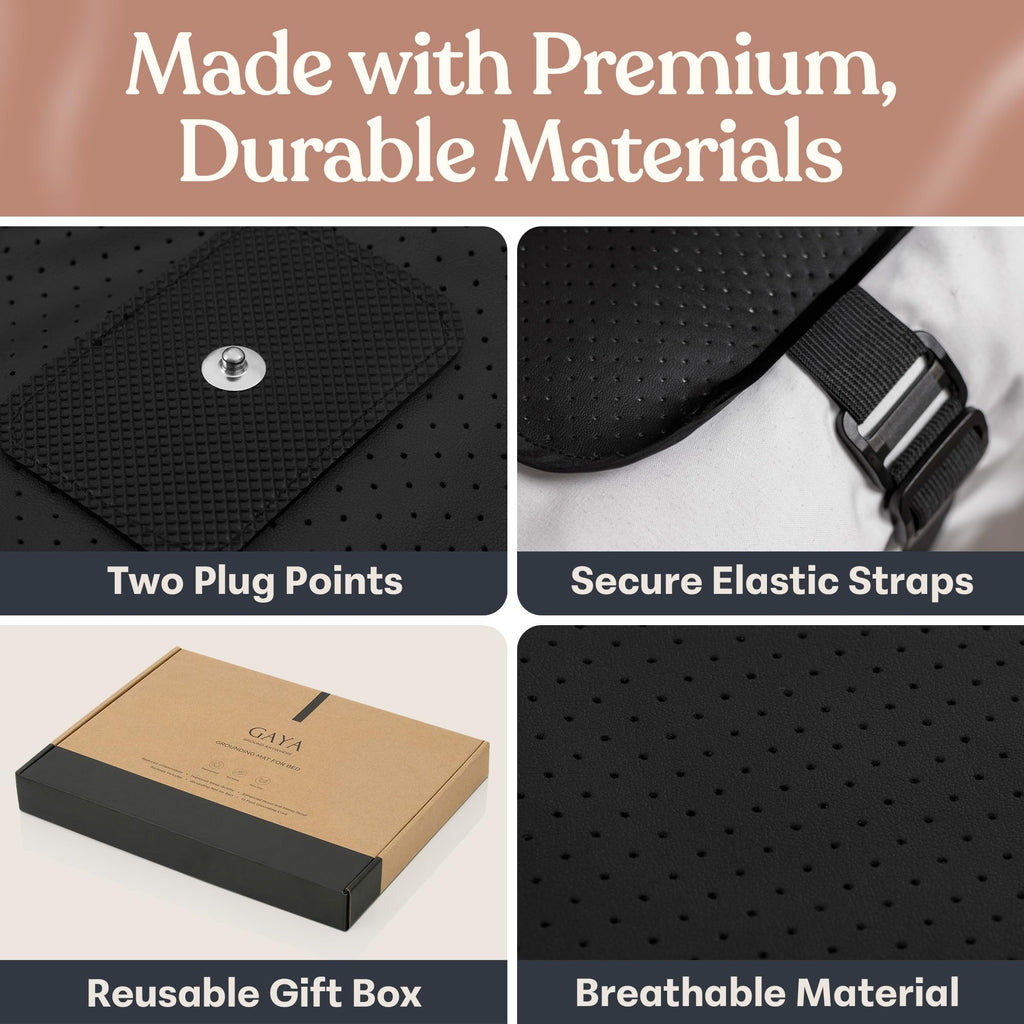 Groundiva™ Grounding Mat for Bed | Earthing Mat, Twin to King