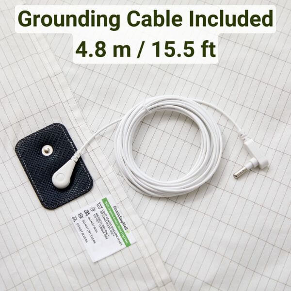GroundingWell™ | Organic Cotton Grounding Bedsheet with Silver Fiber