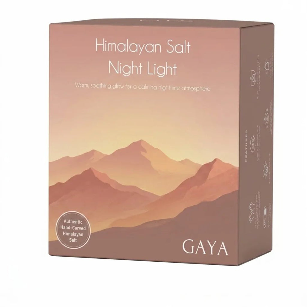 Groundiva™ Himalayan Salt Night Light | Amber Plug-in Lamp