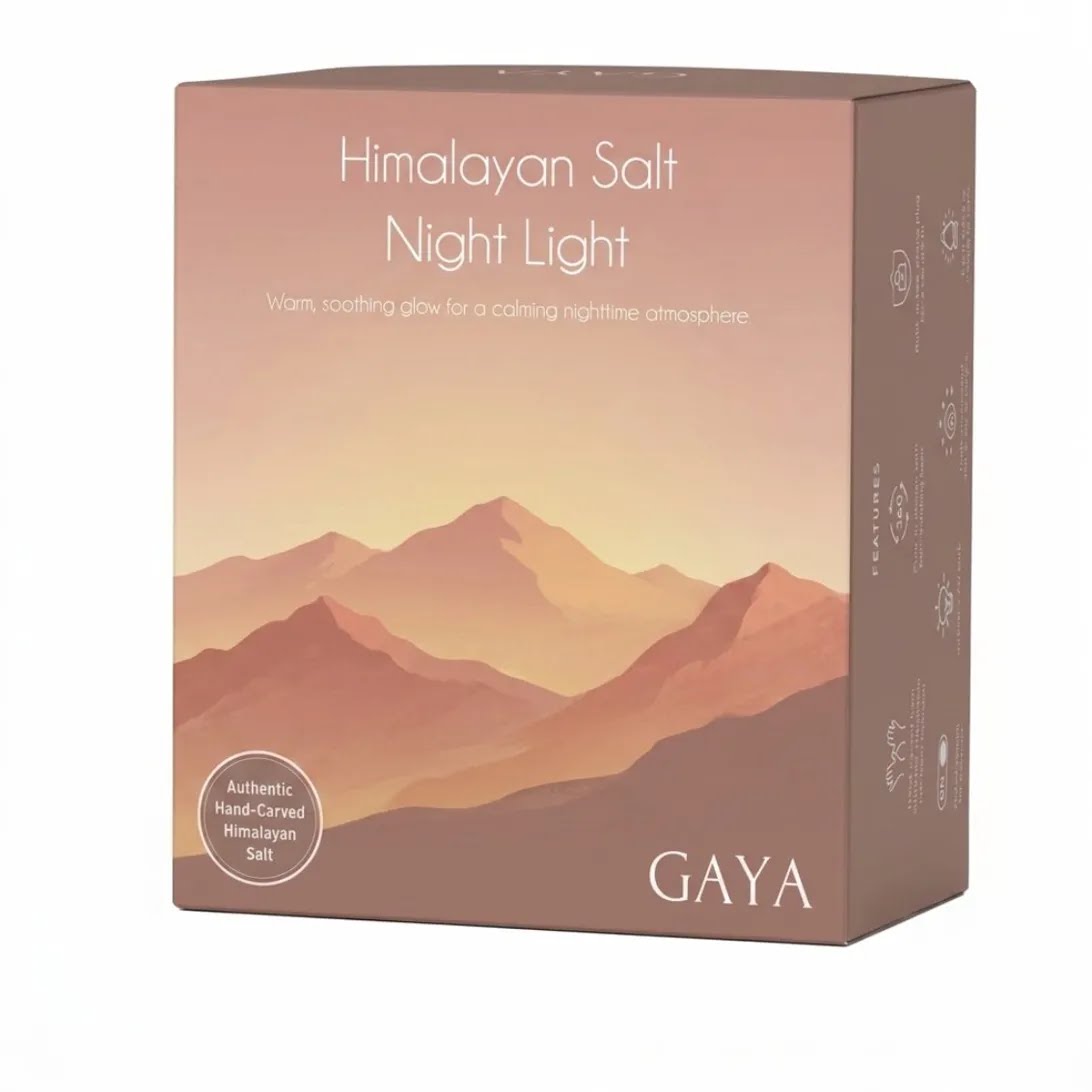 Groundiva™ Himalayan Salt Night Light | Amber Plug-in Lamp